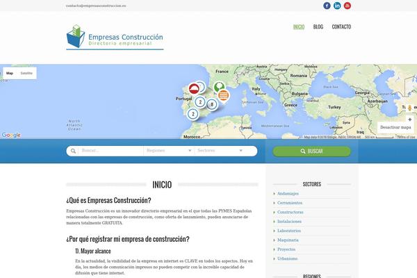 Directory theme site design template sample