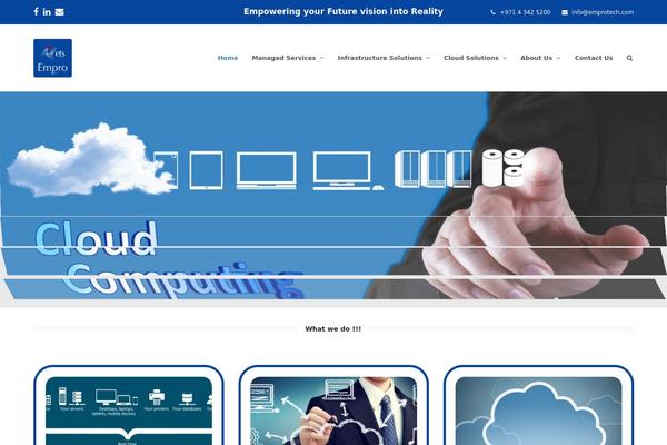 Total theme site design template sample