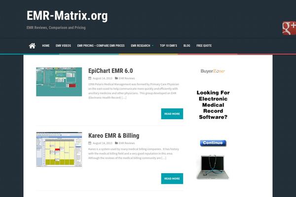 InReview theme site design template sample