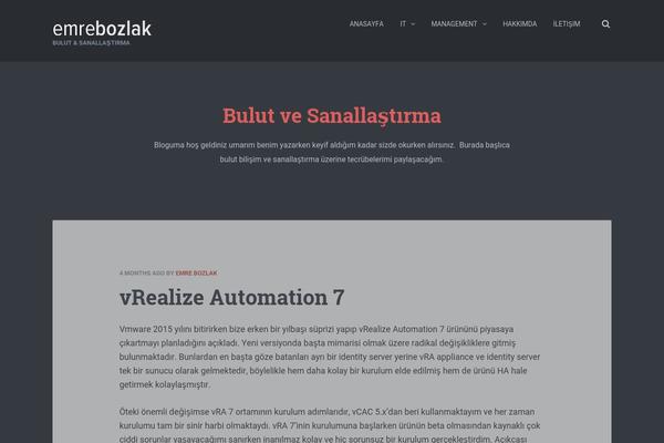 emrebozlak.com site used Semantic
