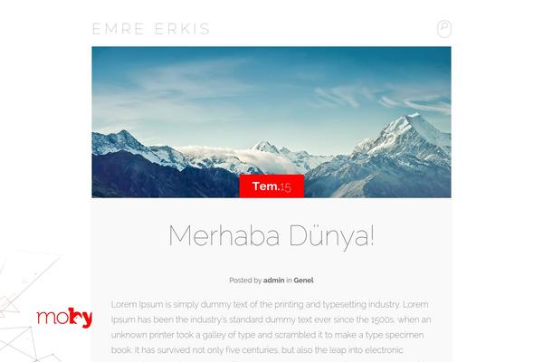 Serene theme site design template sample