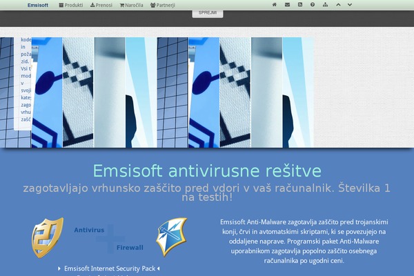 emsisoft.si site used Emsisoft
