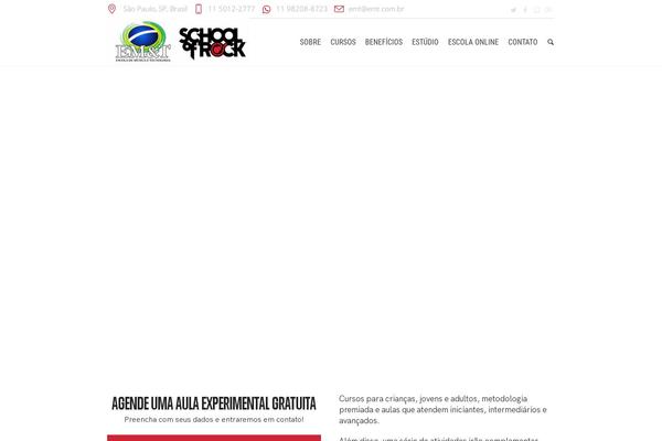 Language-school theme site design template sample