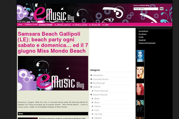 emusicblog.it site used Wpsn