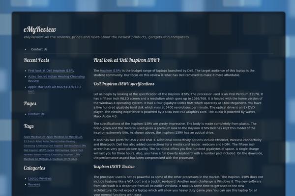 emyreview.com site used Themage
