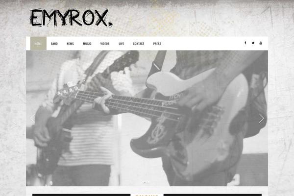 IronBand theme site design template sample