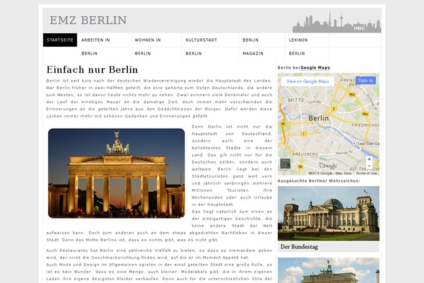 emz-berlin.de site used Magzine