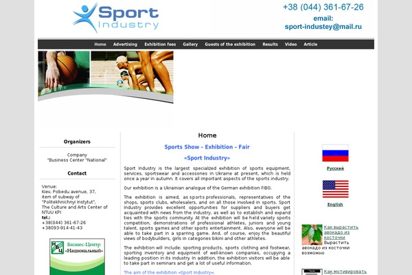 Sport theme site design template sample