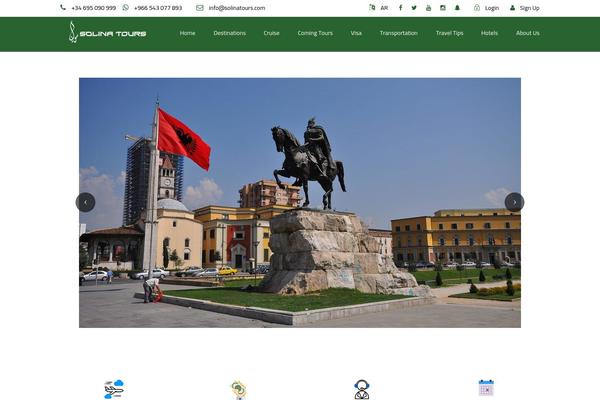 TravelTour theme site design template sample