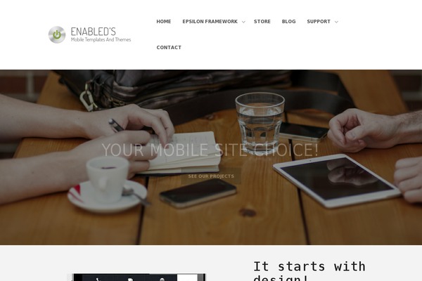 District website example screenshot
