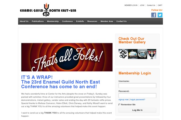 enamelguildnortheast.org site used Kimbo