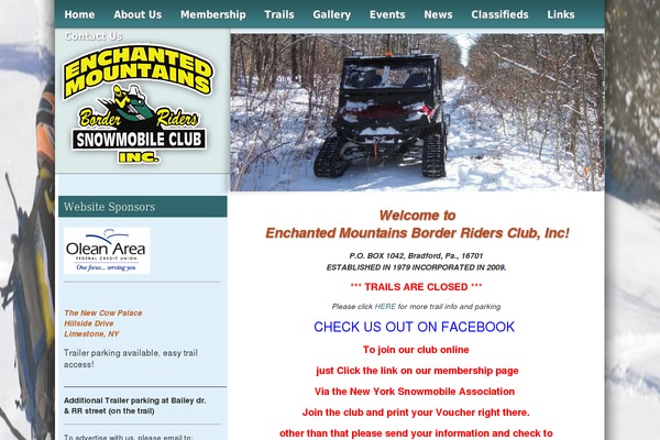 enchantedmountainsborderriders.com site used Enchanted