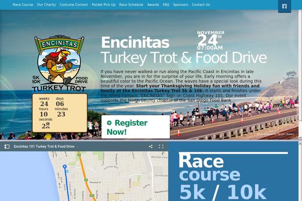 encinitasturkeytrot.org site used Turkeytrot