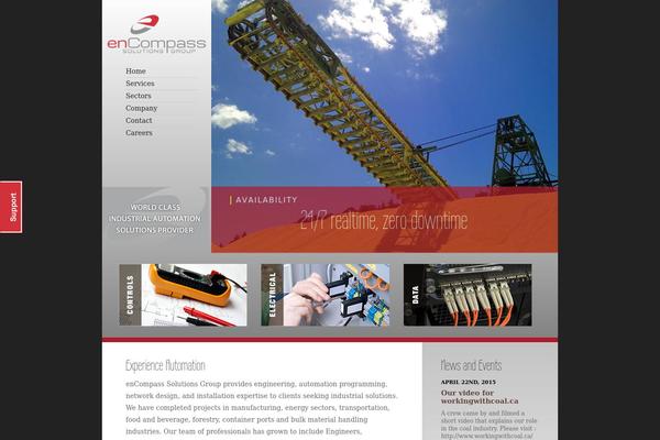 Encompass theme site design template sample