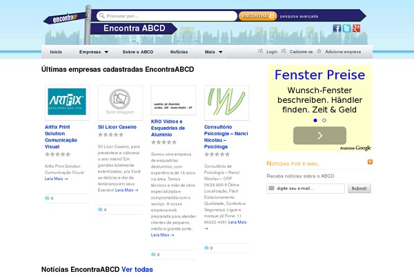GeoPlaces theme site design template sample