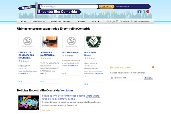 GeoPlaces theme site design template sample