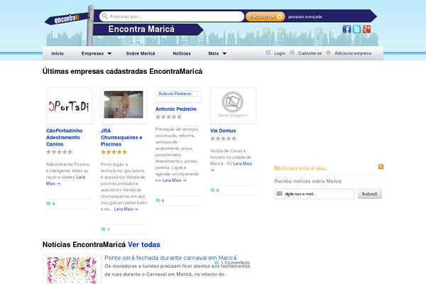 GeoPlaces theme site design template sample