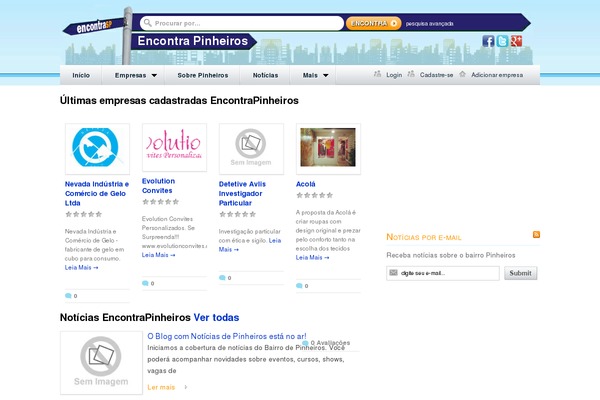 GeoPlaces theme site design template sample
