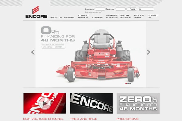 encoreequipment.com site used Minnowproject