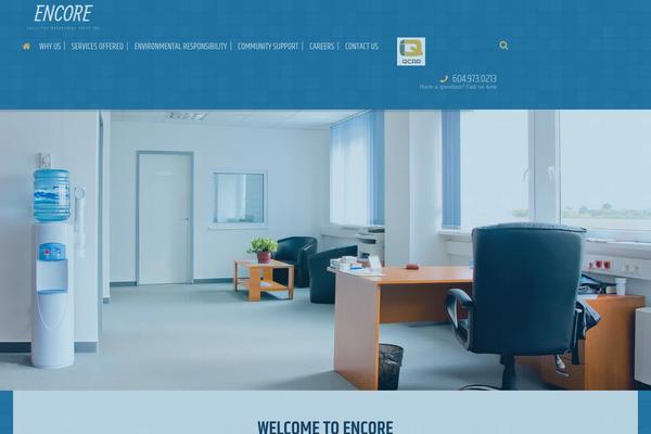 encorefacilities.com site used Limpieza