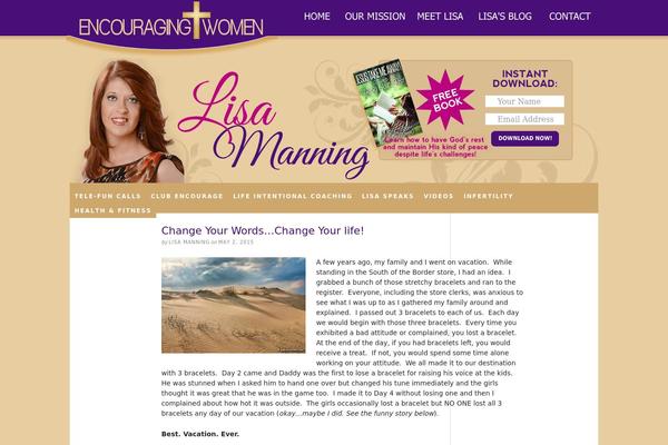 encouragingwomen.com site used Thesis 1.8.5