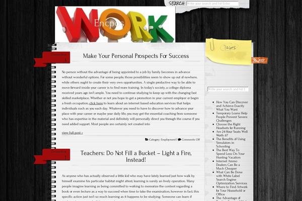 Anarcho Notepad theme site design template sample