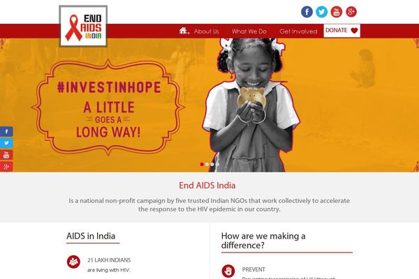 endaidsindia.org site used Turf