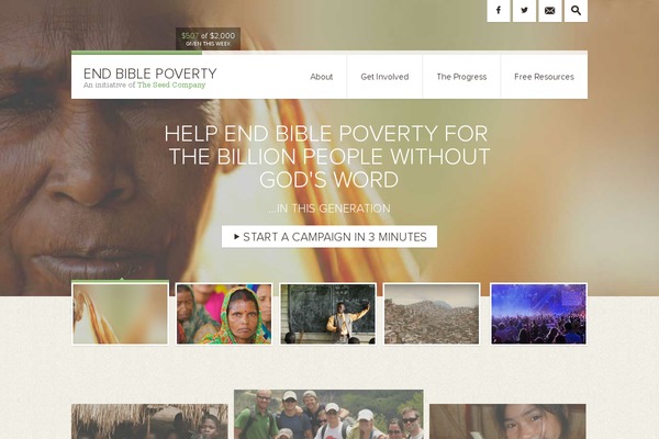 Seed theme site design template sample