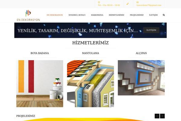 Constructo theme site design template sample