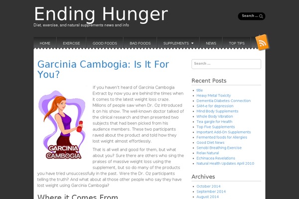 endinghunger.org site used Snowblind