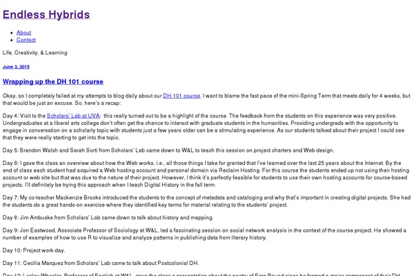 endlesshybrids.com site used BakedWP