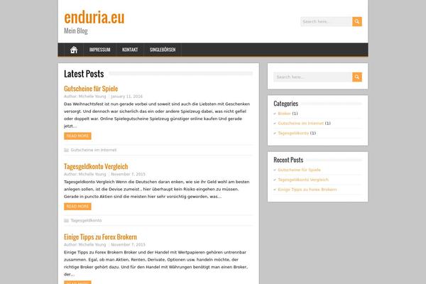 BrickYard theme site design template sample