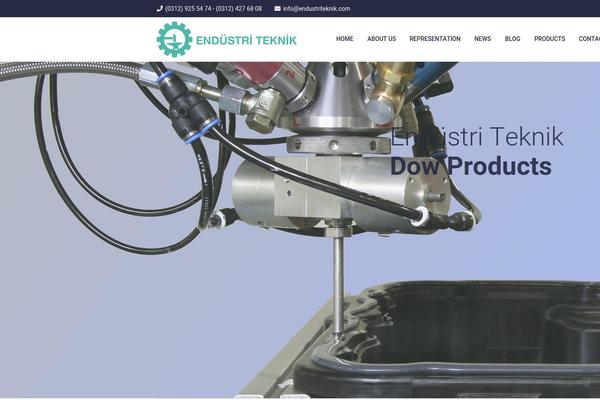 Industro theme site design template sample