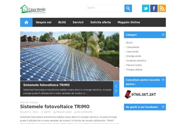 Metro theme site design template sample