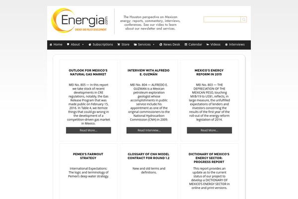 energia.com site used Theme1215