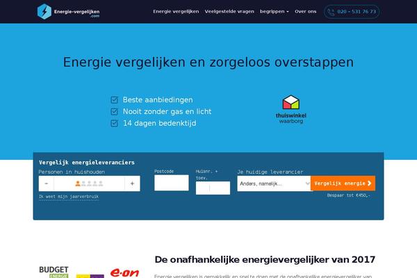 Energie theme site design template sample