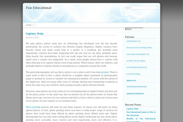 Shrink theme site design template sample