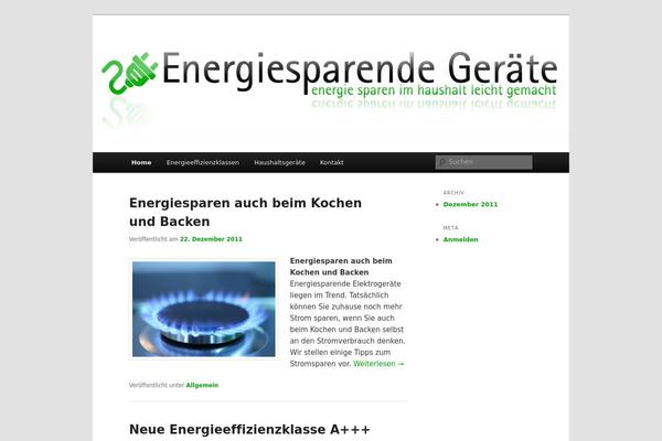 Twenty Eleven theme site design template sample