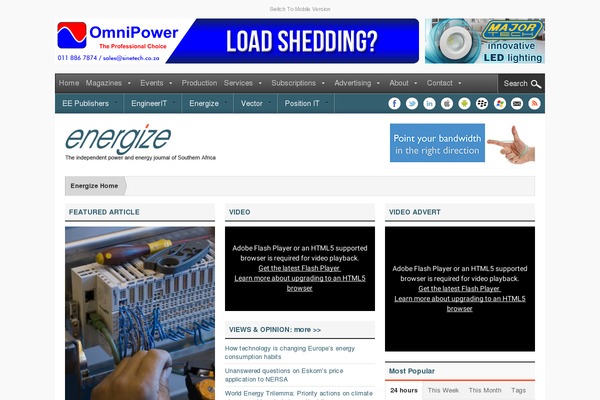 energize.co.za site used Eepublishers
