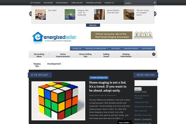 Continuum theme site design template sample