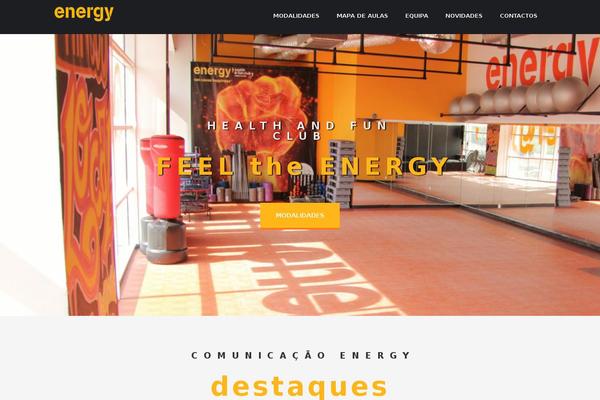 Energy theme site design template sample