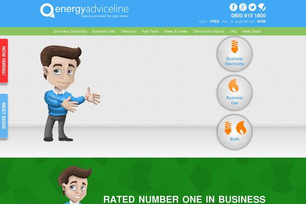 Energy theme site design template sample