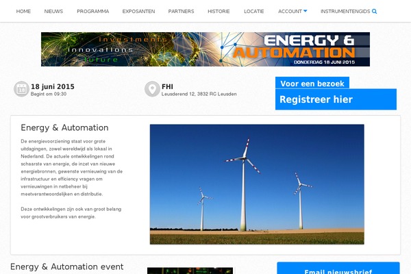 Event theme site design template sample