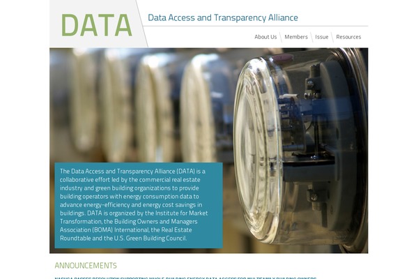 Data theme site design template sample