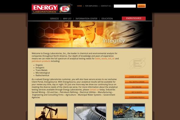 Energy theme site design template sample