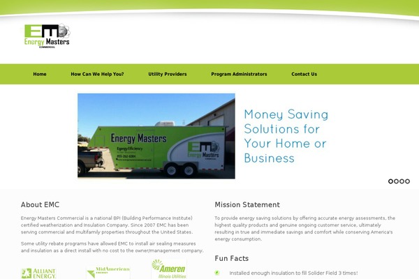 Vantage theme site design template sample