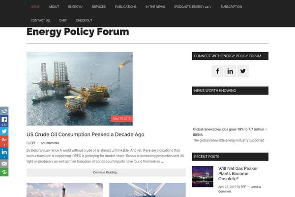 Magazine Pro theme site design template sample
