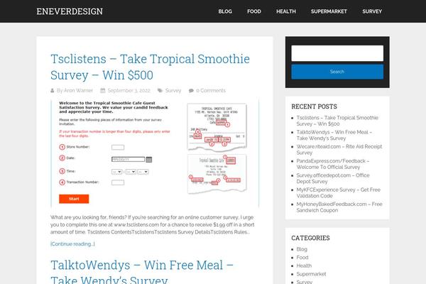 Schema Lite theme site design template sample