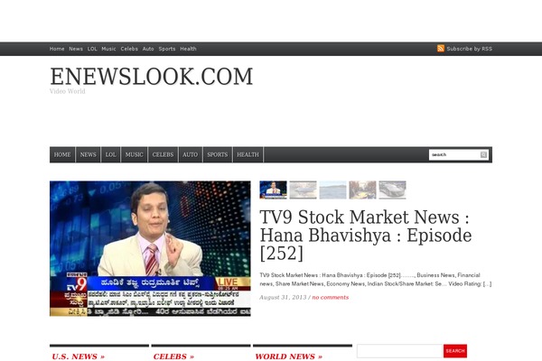 Daily Headlines theme site design template sample