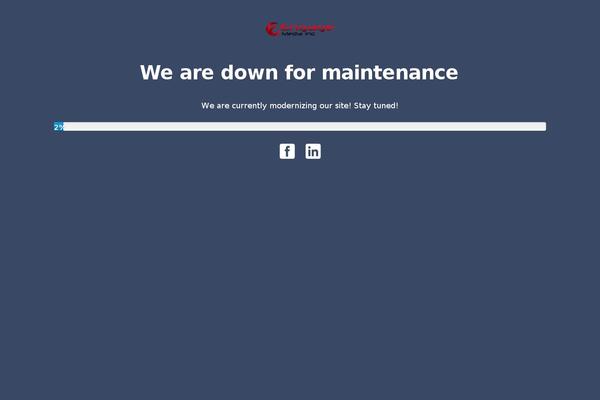 Site using Maintenance Mode plugin